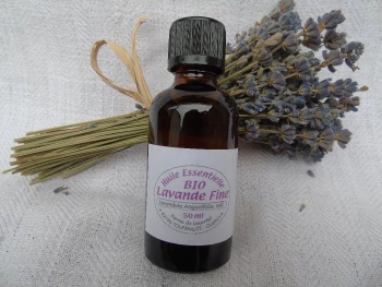 Organic fine officinal lavender essential oil 50 ml dropper