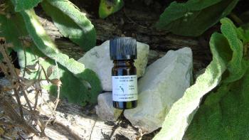 Organic Clary Sage essential oil cultivated and distilled on the farm