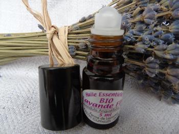 Organic fine officinal lavender essential oil 5 ml roll-on