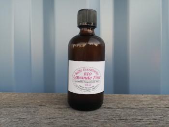 Organic fine officinal lavender essential oil 100 ml dropper