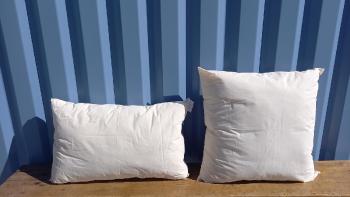 Pure whool pillow made with the whool from the sheep of  Ferme de Lacontal