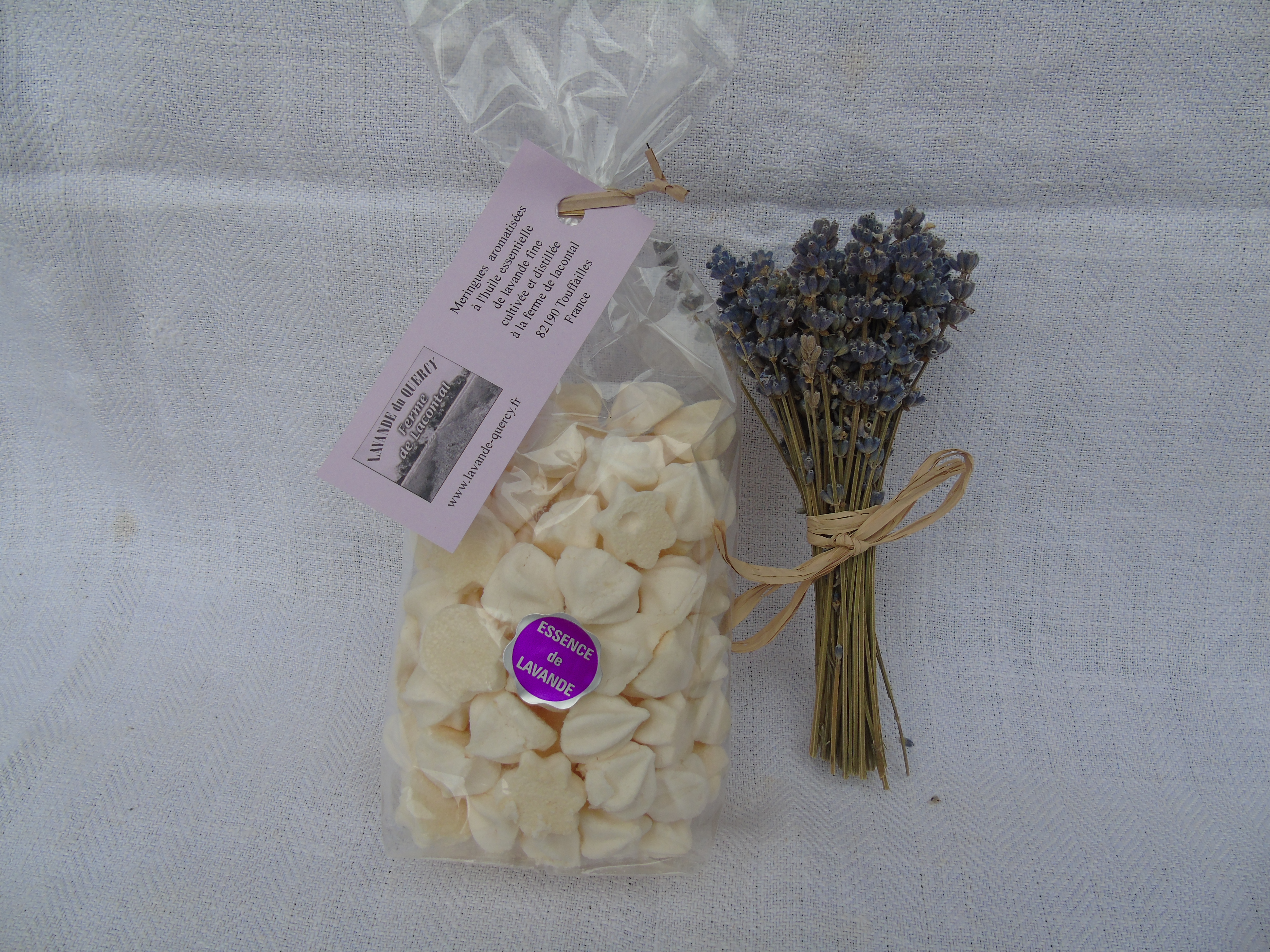 Organic lavender meringues 80g